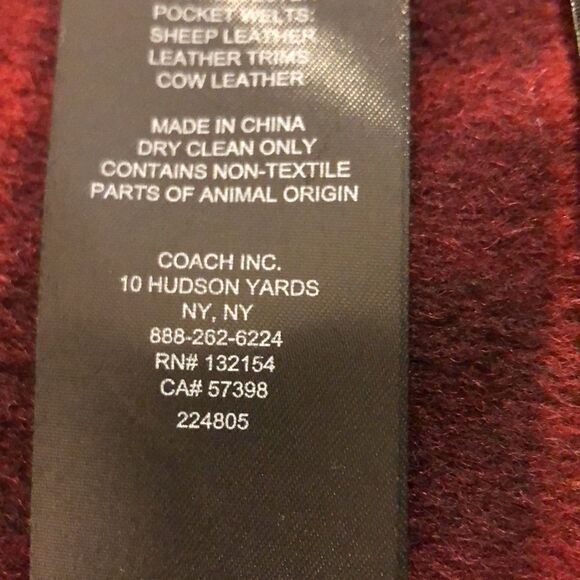 COACH CAPE w/DETACHABLE HOOD Wm Sz XS/S, RN 132154, Black Oversized NEW - Picture 16 of 16